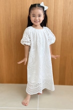 LANIKAI LACE KIDS DRESS WHITE 1Y-6Y