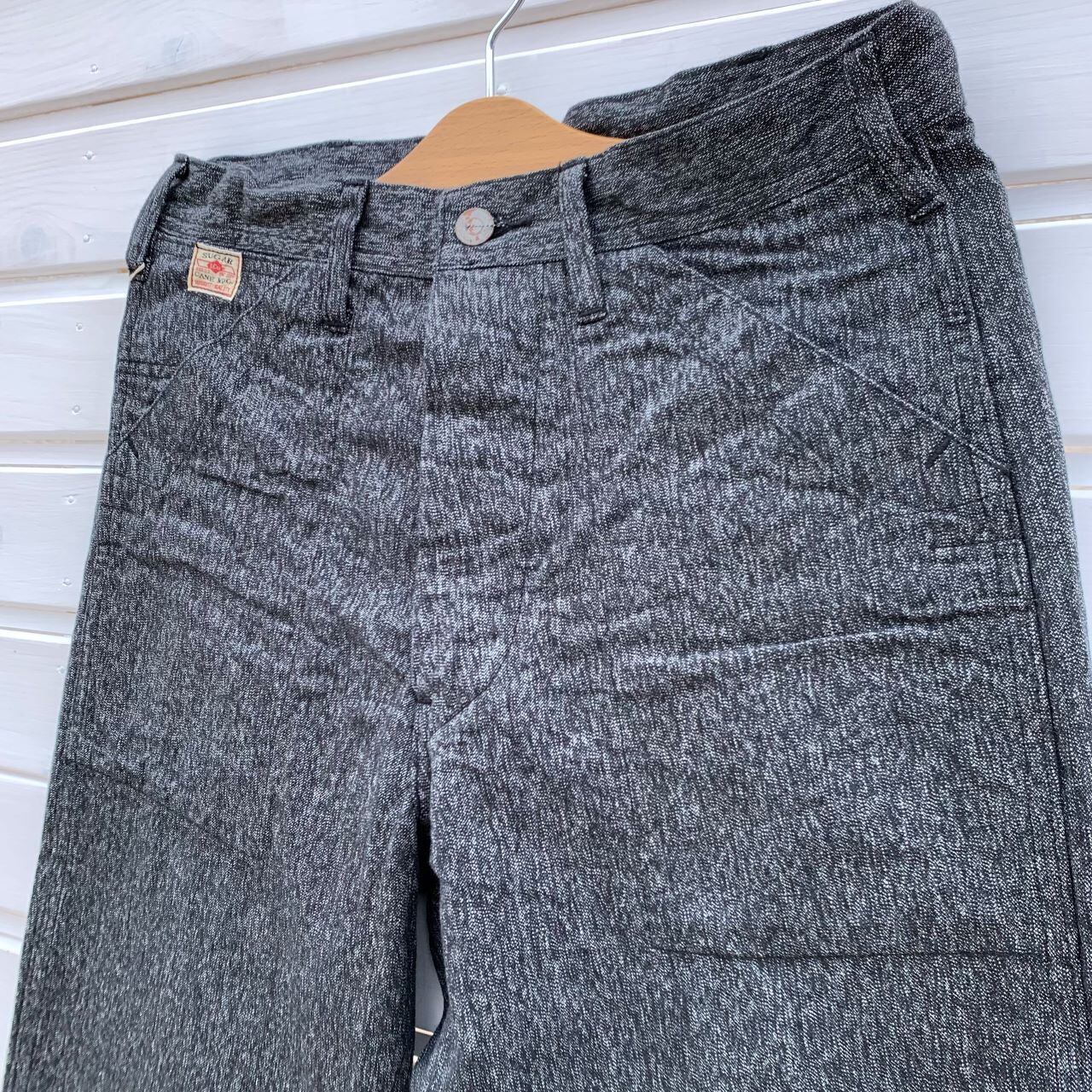 SUGAR CANE 9oz. BLACK COVERT ENGINEER PANTS | Jeans Shop 3rd Down