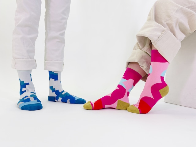 【MASARU SUZUKI】鈴木マサル SOCKS  CABLE CUBE ソックス ケーブルキューブ