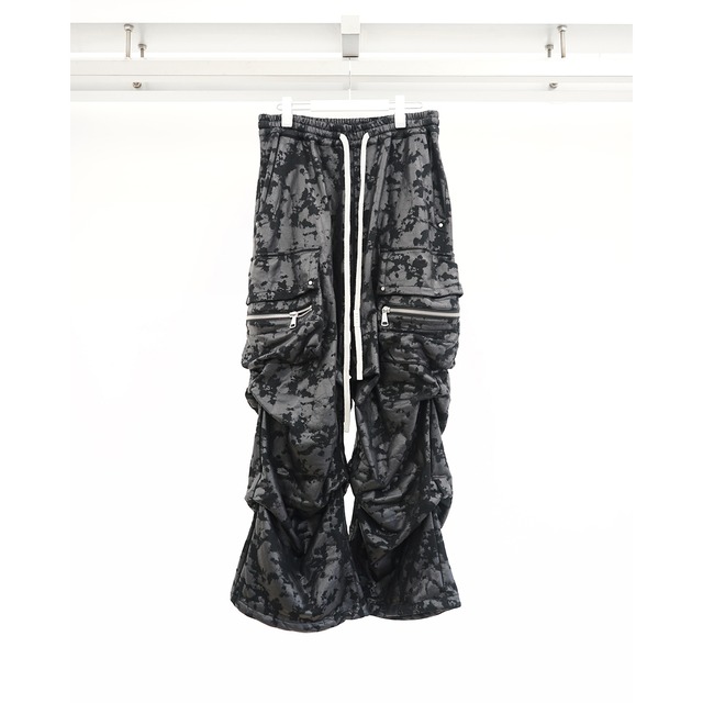 [A.F ARTEFACT] (エーエフアーティファクト) ag-14041-1 Sweat Cargo Tuck Wide Pants