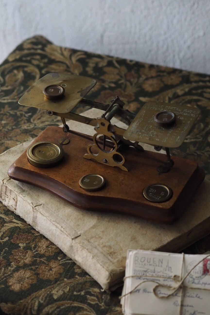 イギリスのレタースケール-antique England postal scale