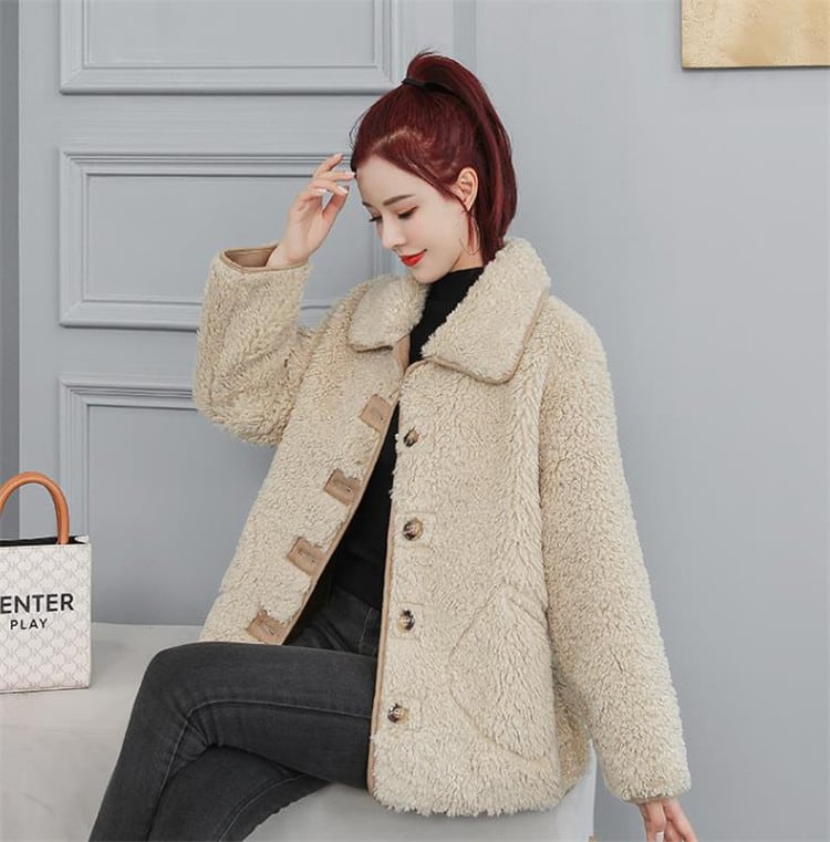 快適で暖かい 韓国ファッション コート 短いスタイル 快適である 気高い 長袖 大人気 カジュアル