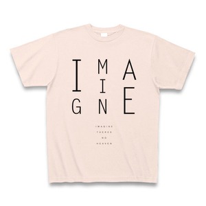 「Imagine there’s no Heaven」タイポグラフィTシャツB（Thin）