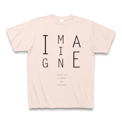 「Imagine there’s no Heaven」タイポグラフィTシャツB（Thin）