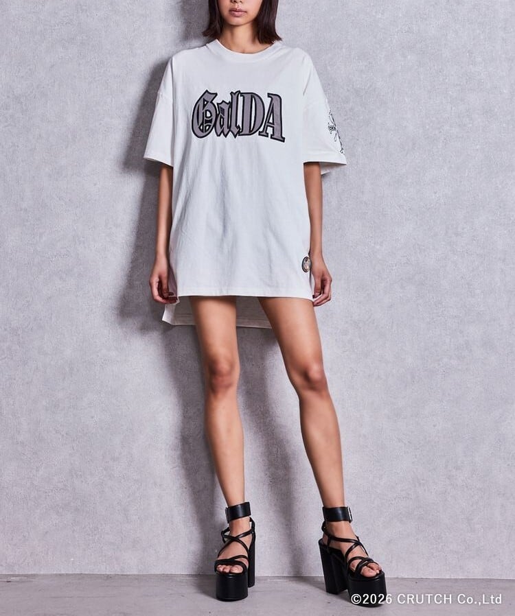 GYDA】GYDA×GALFY BACK LOGO BIG Tシャツ | MARKS by sourin