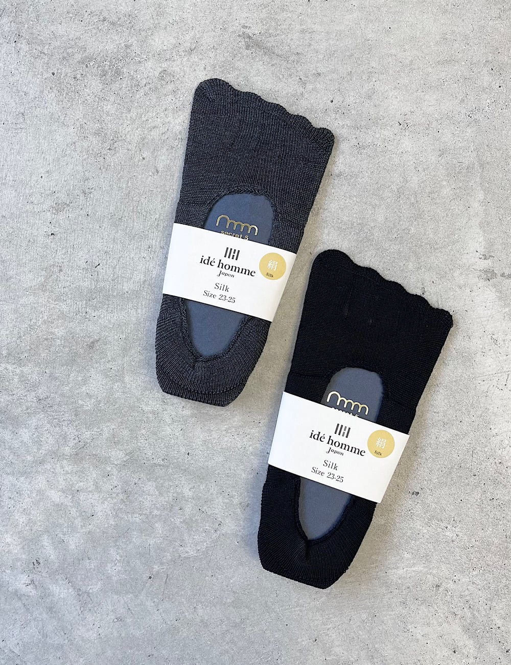 idé homme / 【23-25cm/25-27cm】secret 5toe silk cover socks MNC151C