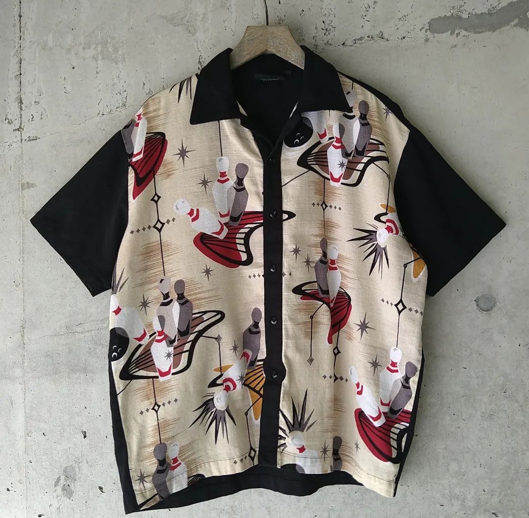 old boring pattern synthetic fiber shirt 小岩店 | What