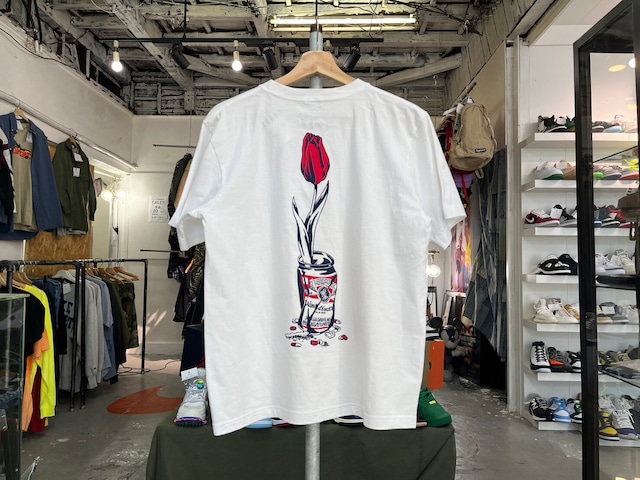 WASTED YOUTH FLOWER CAN TEE WHITE MEDIUM 41424