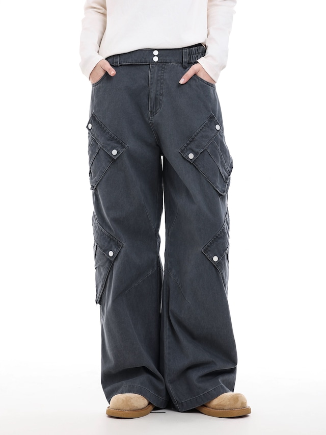 マルチポケットワイドカーゴパンツ / Multi Pocket Wide Cargo Pants