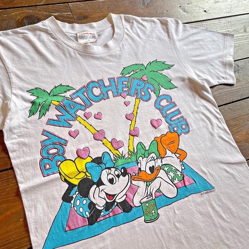 70s  WALT DISNEY PRODUCTIONS  〝BOY WATCHERS CLUB〟 INK Print  T-Shirt