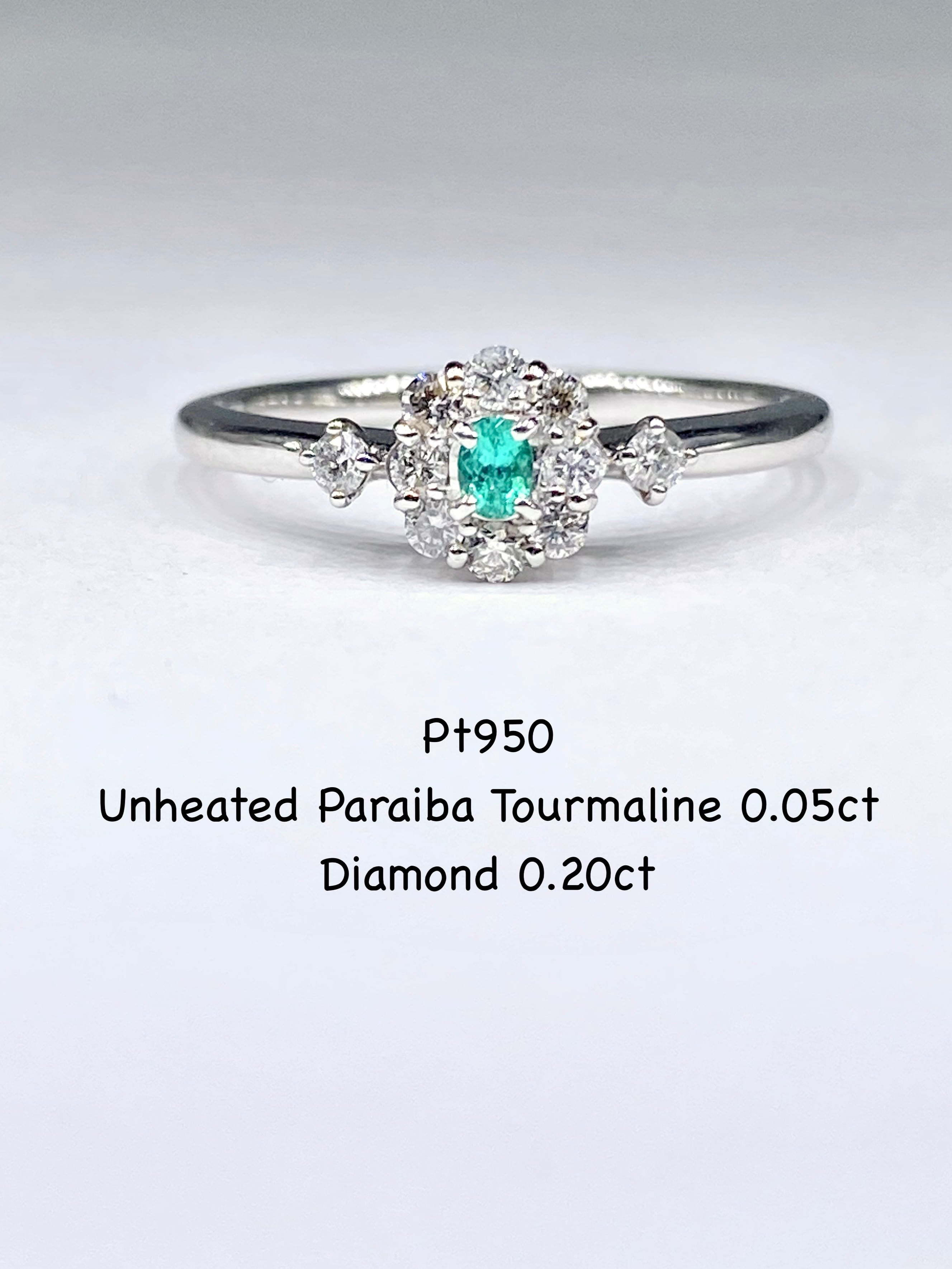 ピンクダイヤミニ取巻きリングプラチナ12号