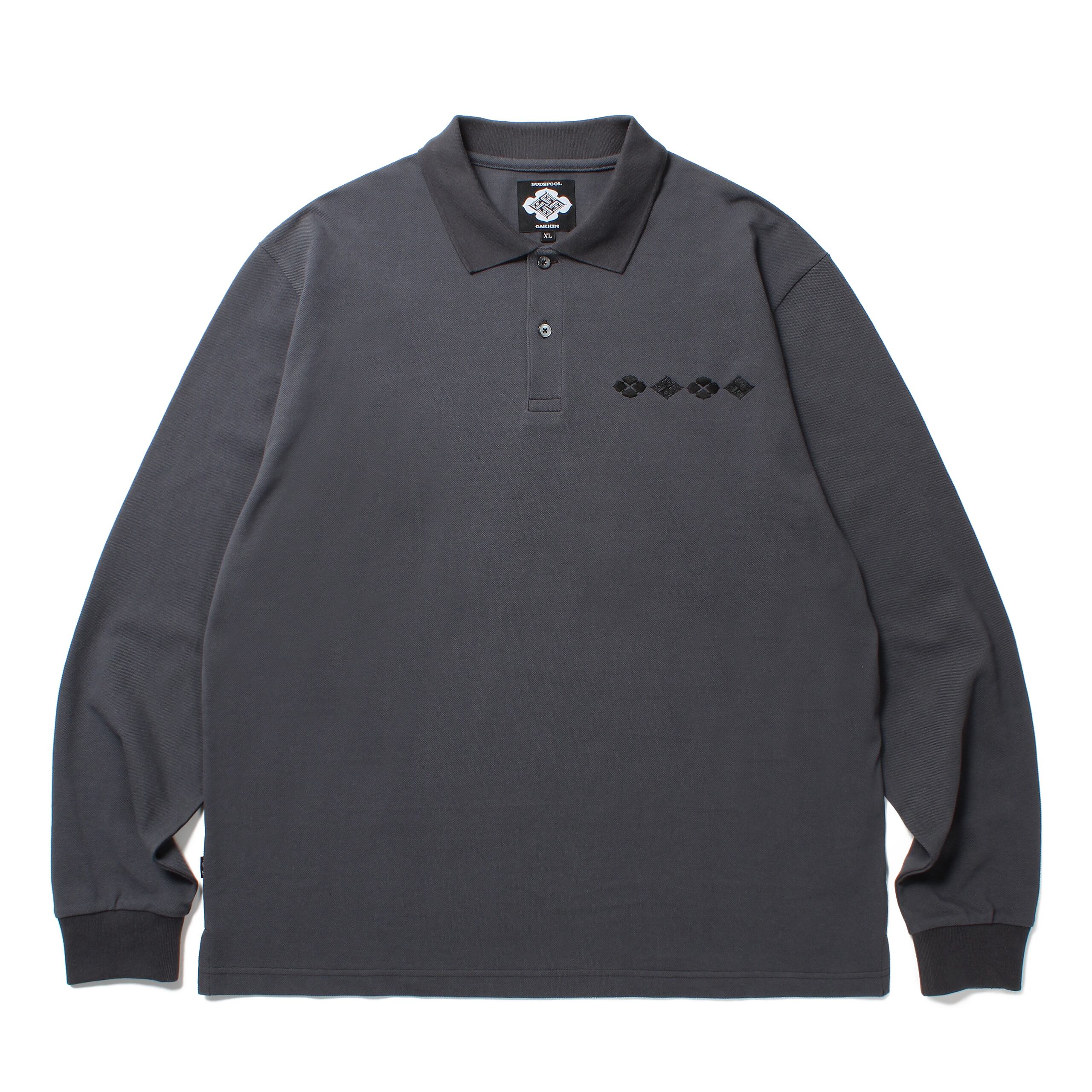 BUDSPOOL GAKKIN ベロア　ロンT  gray XL