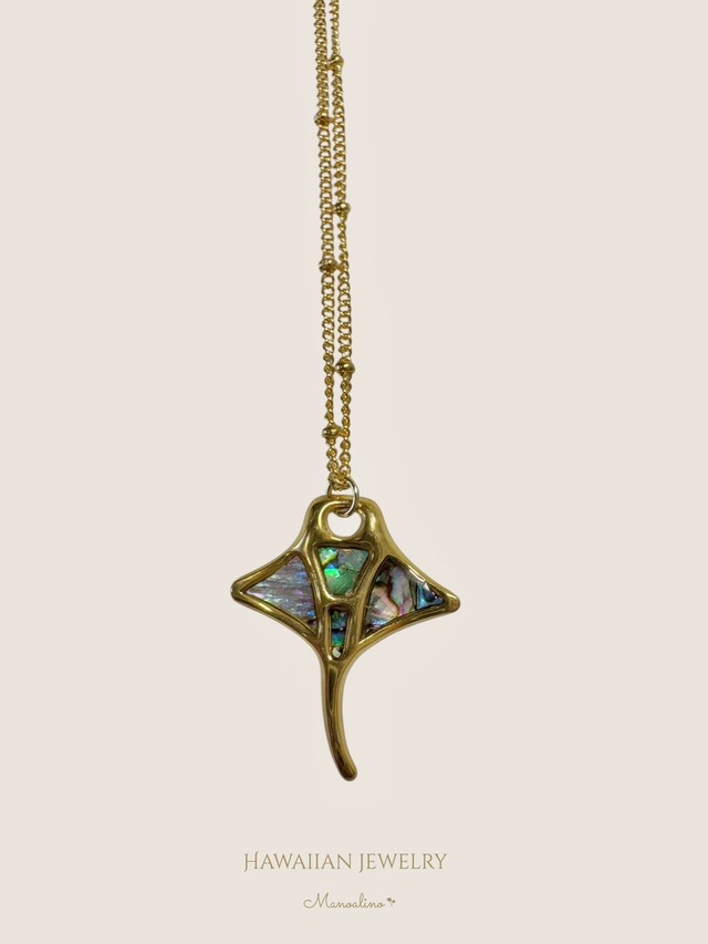 Hawaiian HAHALUA Paua Shell necklace(ハワイアンマンタパウアシェルネックレス)