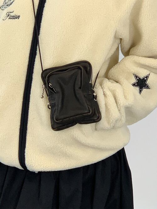 ☆BOYNEXTDOOR ウナク 着用！！【KIJUN】Faux-Leather Mini Bag