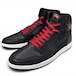 【NIKE】AIR JORDAN 1 RETRO HIGH OG BLACK/RED スニーカー メンズ 29.5cm サテン レザー ナイキ エアジョーダン1 レトロ ハイ 555088-060