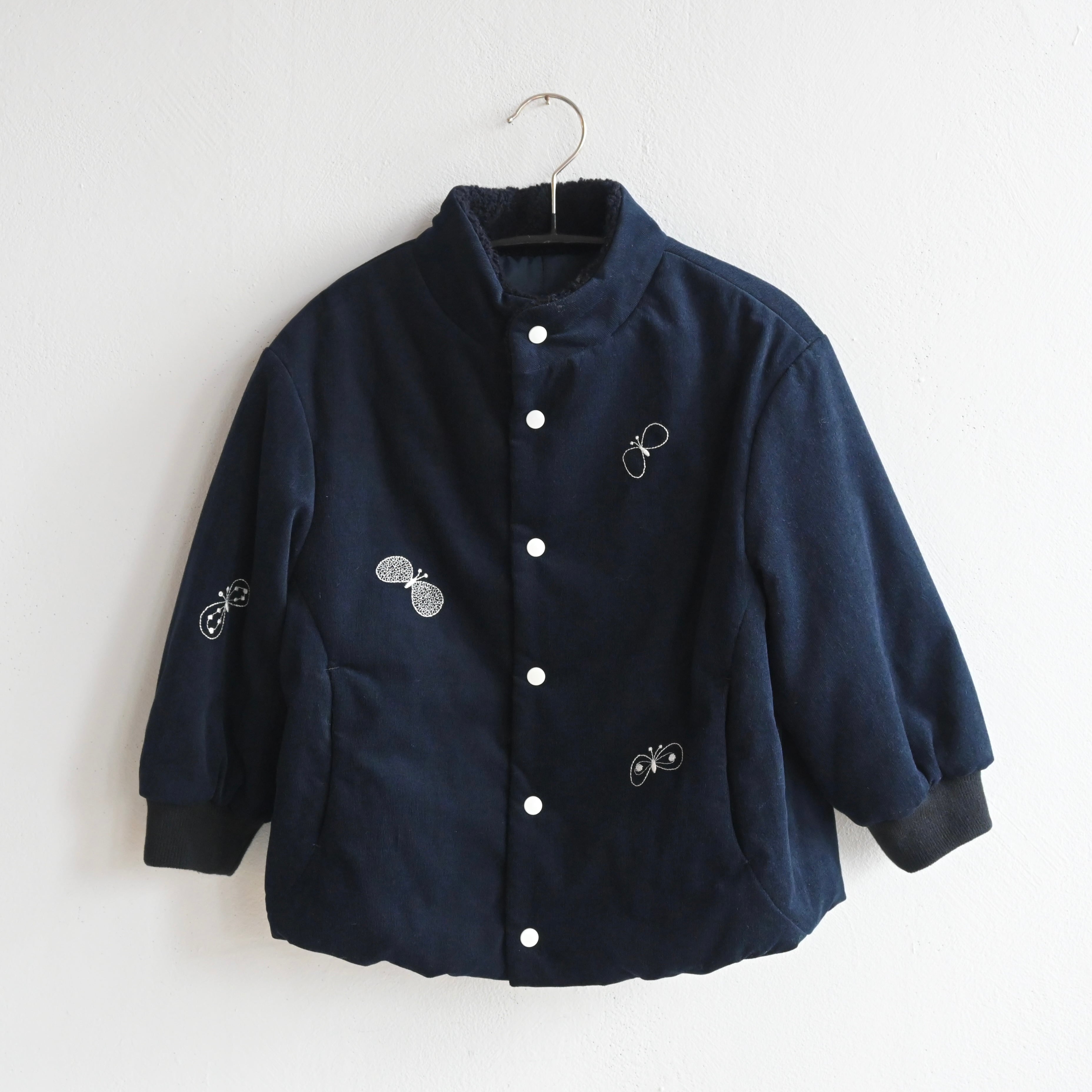 mina perhonen 2023AW》choucho ブルゾン / navy / 110-140cm | cirkel