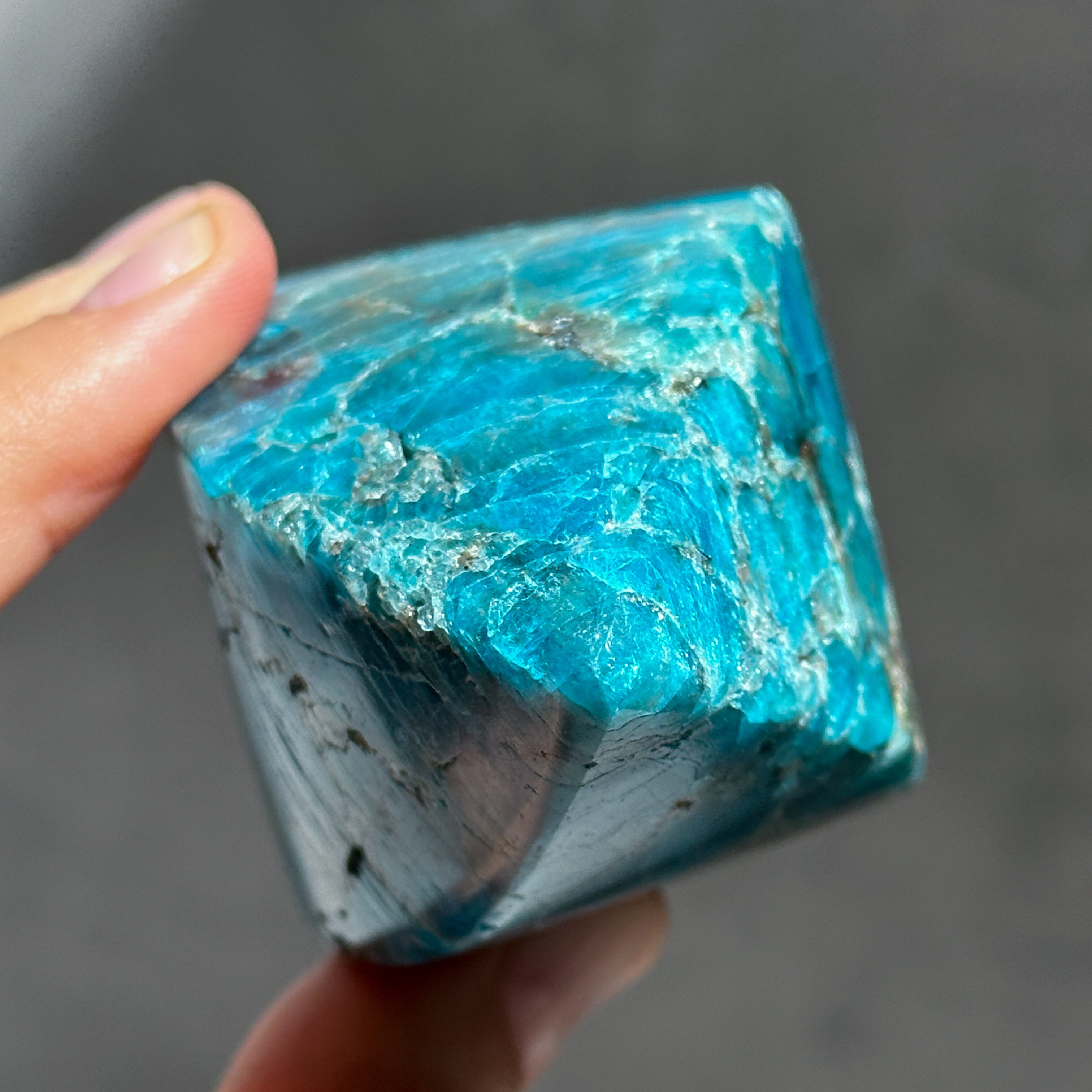 天然石アパタイト ブルーアパタイト フレイム型24◇ Blue Apatite ◇ 天然石・鉱物