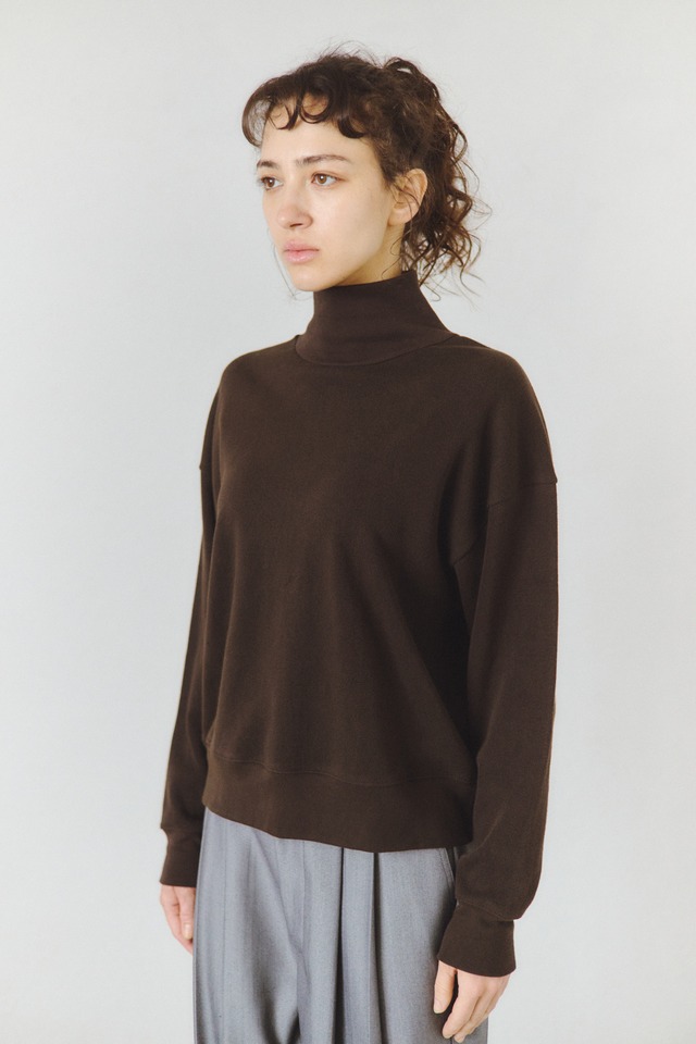 【Gicipi ジチピ】-PERA- MILANO RIB HIGH NECK CROPPED LONG SLEEVE KNITSEW ミラノリブハイネッククロップドロングスリーブニットソー 2313A (2COLORS)