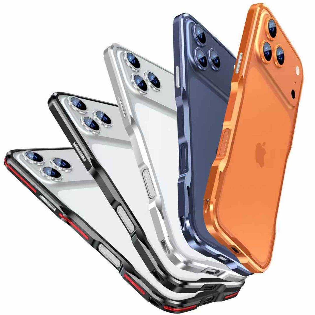 ◆iPhone 17/Pro/Pro Max/Air◆ Minimal Curve Metal Frame Case / ミニマル カーブ メタル フレーム スマホケース