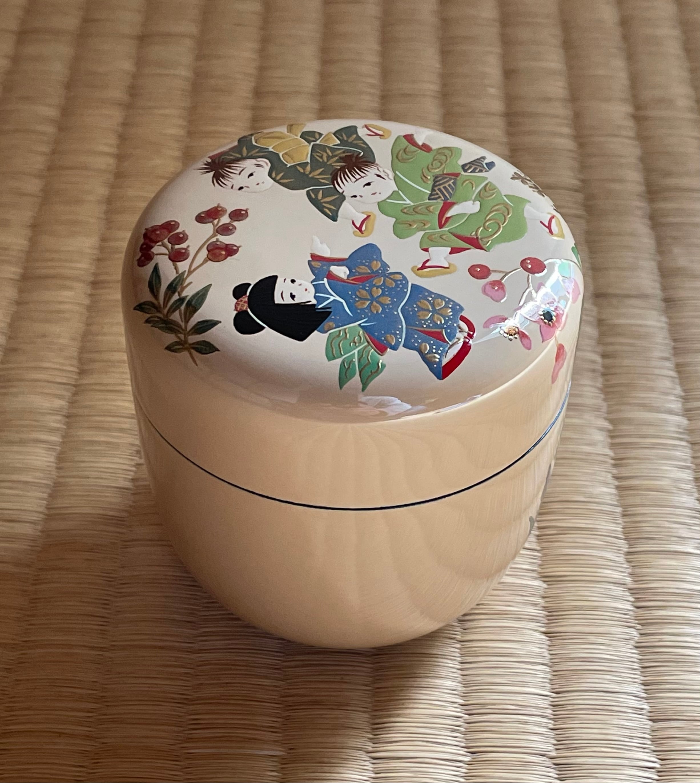 茶平一斎 作 芦流水利休棗 茶道具 愛らしく