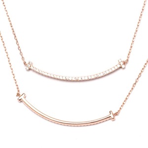 【特価処分】[A.UN jewelry] スマイル ネックレス レディース つけっぱなし リバーシブル Gold