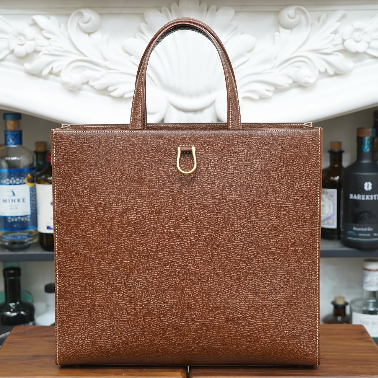 Maison d' Artisan Noble(ノーブル) トートバッグ デッドストックアルデンヌ コニャック