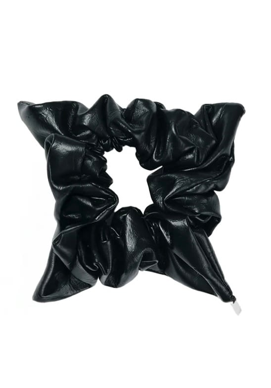 HEYEP Faux Leather Square Scrunchie - Small | AAR