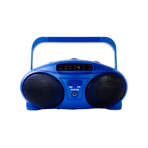 blue ver. mini AM/FM radio
