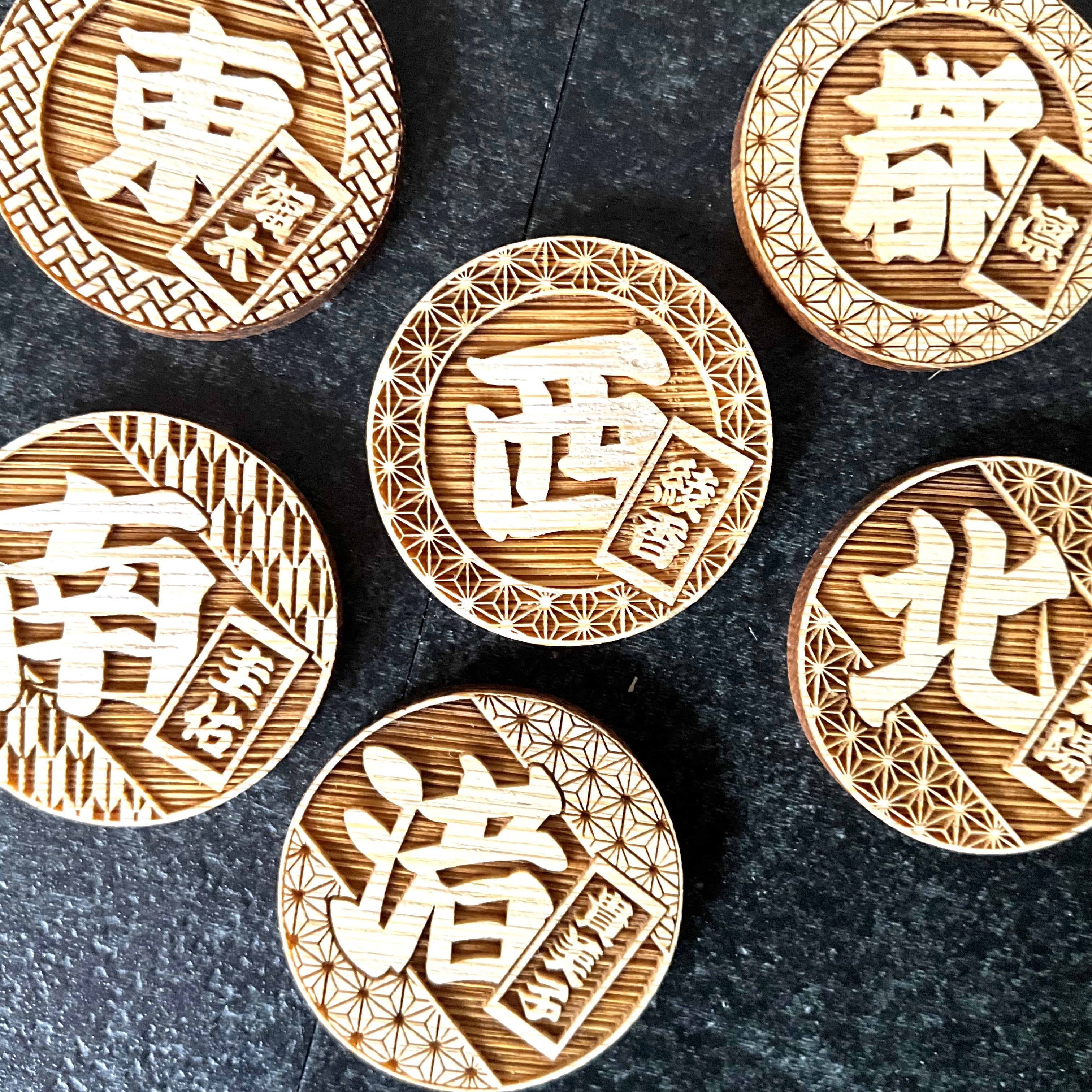 名入れ無料】祭りで映える竹製ヘアゴム 丸 レーザー彫刻 | 竹専門店の
