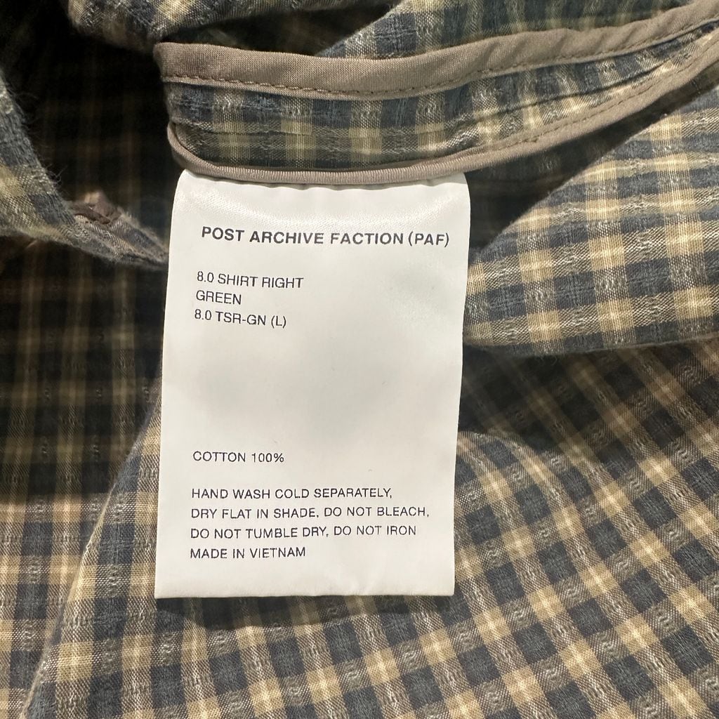 POST ARCHIVE FACTION ポストアーカイブファクション 25SS 8.0 SHIRT