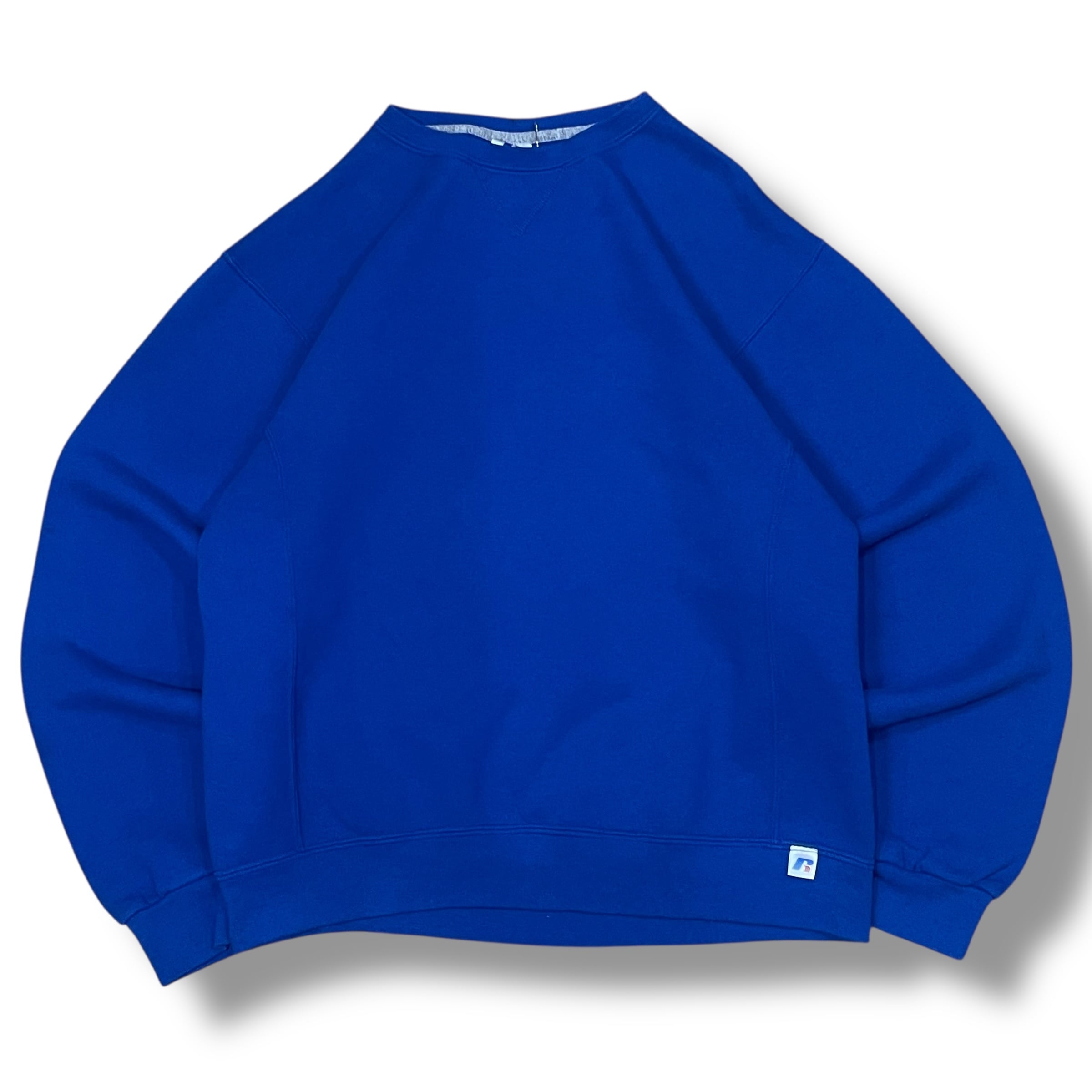 発売 販売 00s Russell Athletic 無地 スウェット グレー 短丈 霜降り 