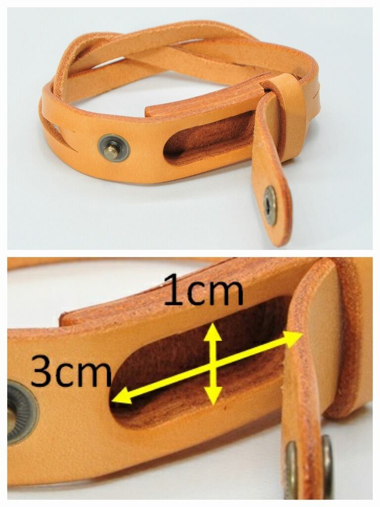 あみひもブレスレット風ピルケース（サイズオーダー） | 手作り革工房 Leaf