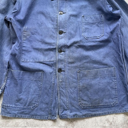 50s VETEMENTS VAUZOU ブルー フレンチワークジャケット 詳細写真6