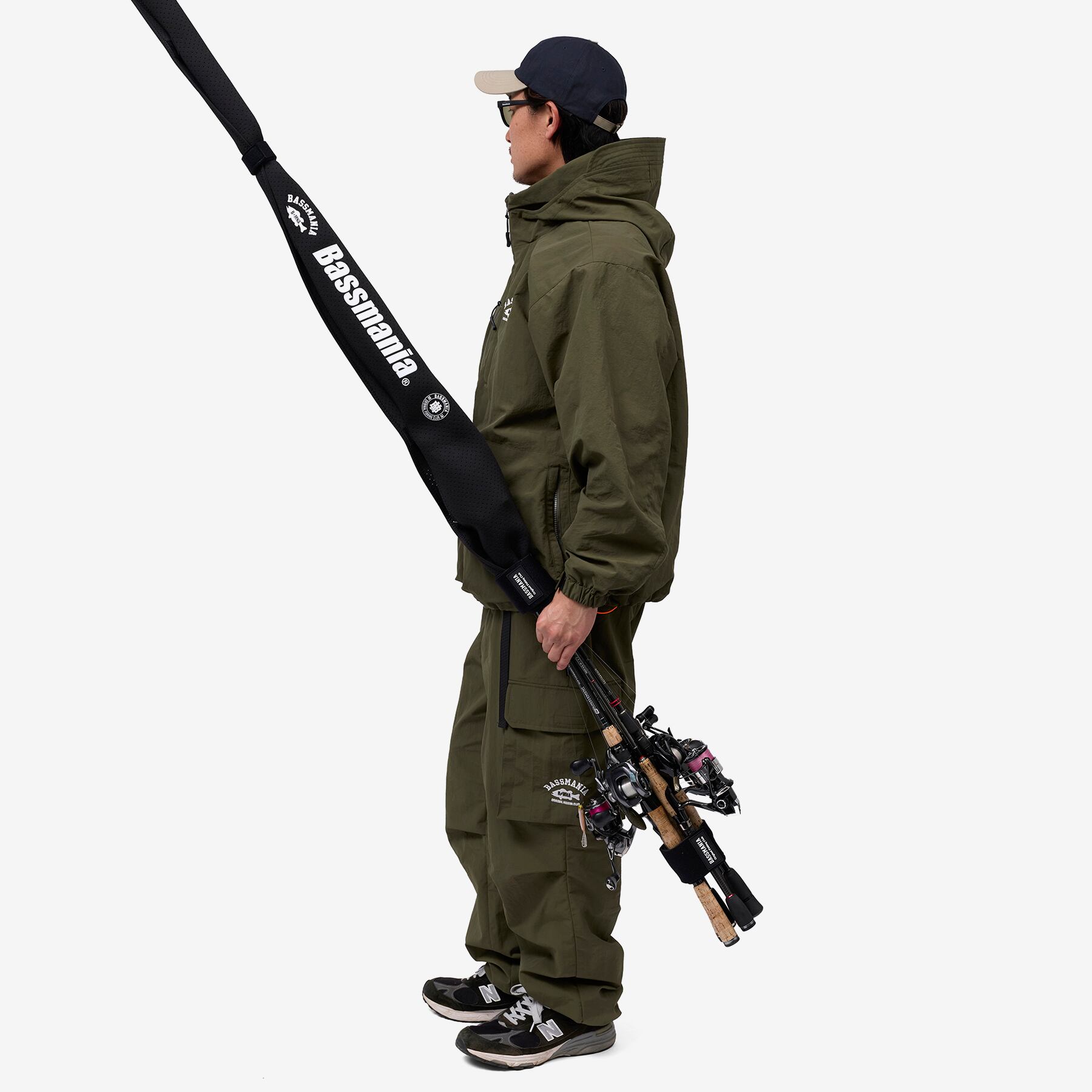 Bassmania Logo Punching Neoprene Rod Jacket