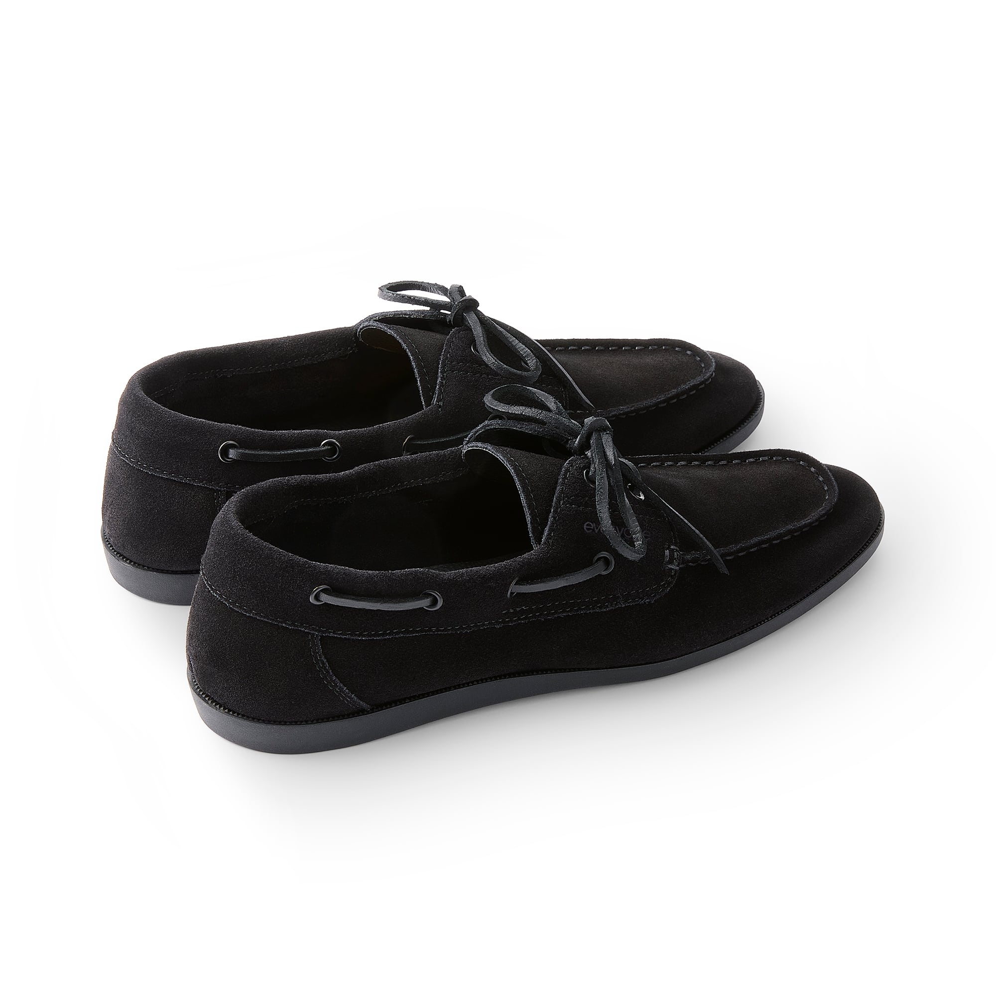 SUICOKE everyone suede deck shoes (BLACK) | everyone