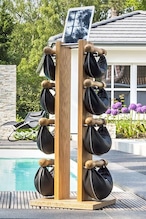 SWING Tower Set　Walnut/Black 2,4,6,8kg