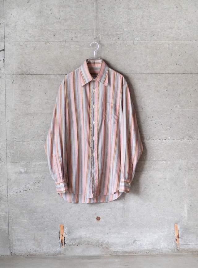 unknown 1970s Union Stamp multi stripe shirt