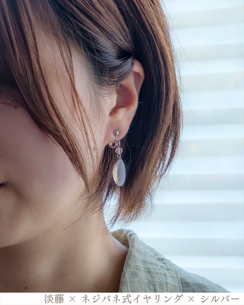さくらひとえ ピアス・イヤリング チェリークオーツ | linodrops