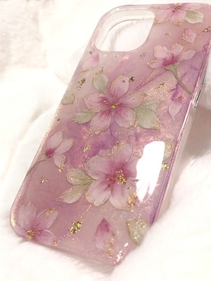 ☀️昼の部☀️【iPhoneケース】テクスチャー桜