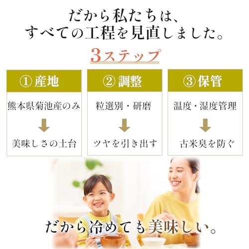 令和7年産 】やわらか 無洗 玄米 5kg 熊本県 菊池産 ヒノヒカリ 単一