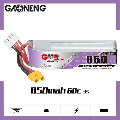 GNB LiHV 3S  850mAh 60C XT30 LiPo Battery