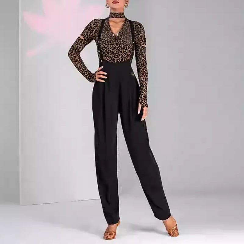 サスペンダー ワイドレッグ パンツ 1col D00499