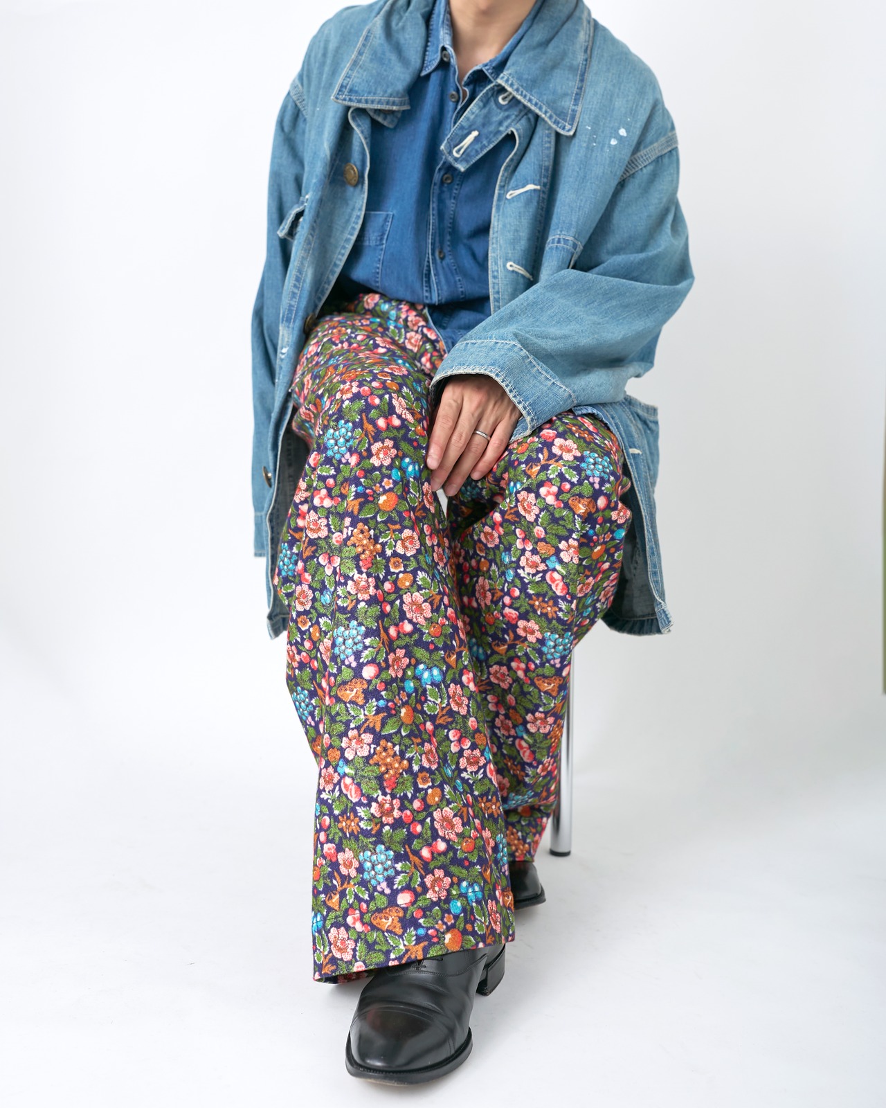 KOOKY ZOO "FLORAL EASY PANTS〔FLOWER〕"