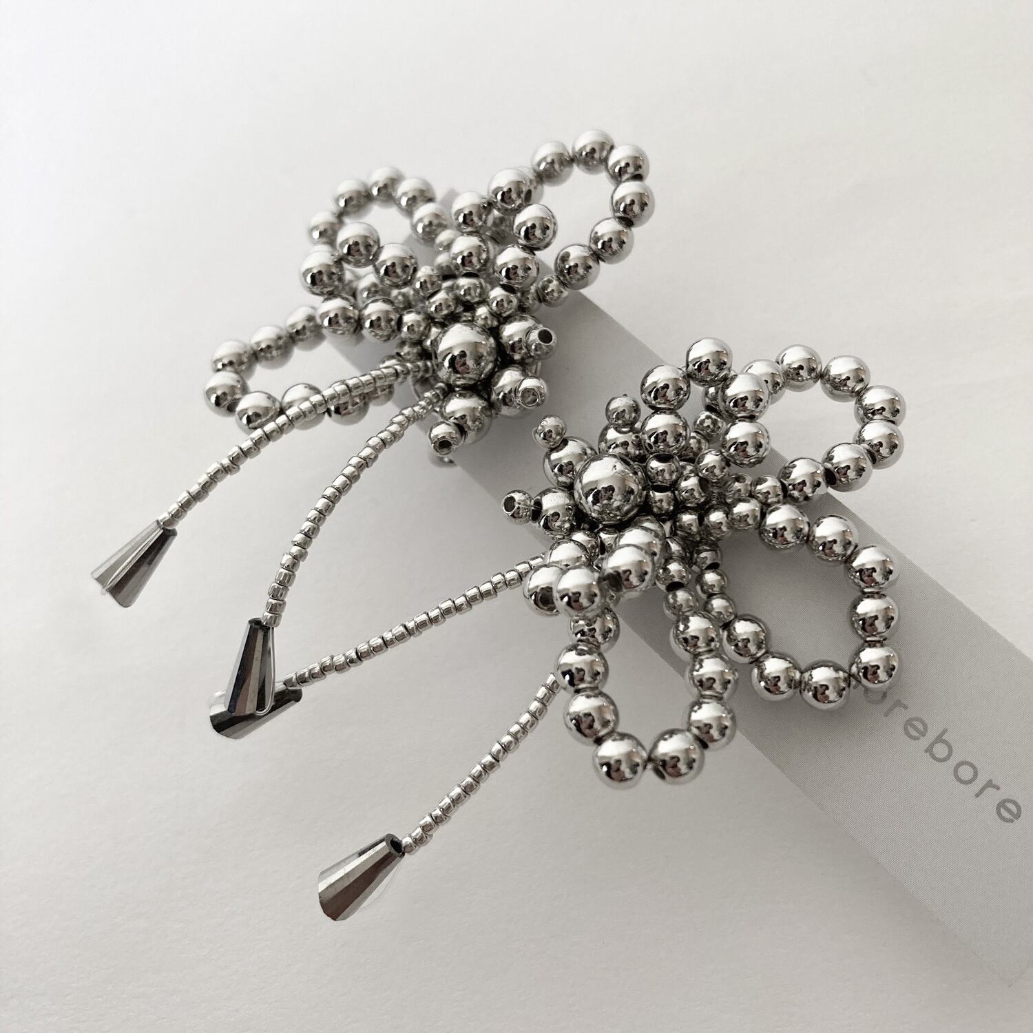 butterfly silver (pierce / earring)