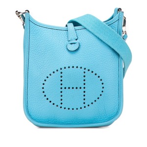 エルメス エヴリンTPM ショルダーバッグ ブルー系 トリヨンクレマンス レディース HERMES 【中古】