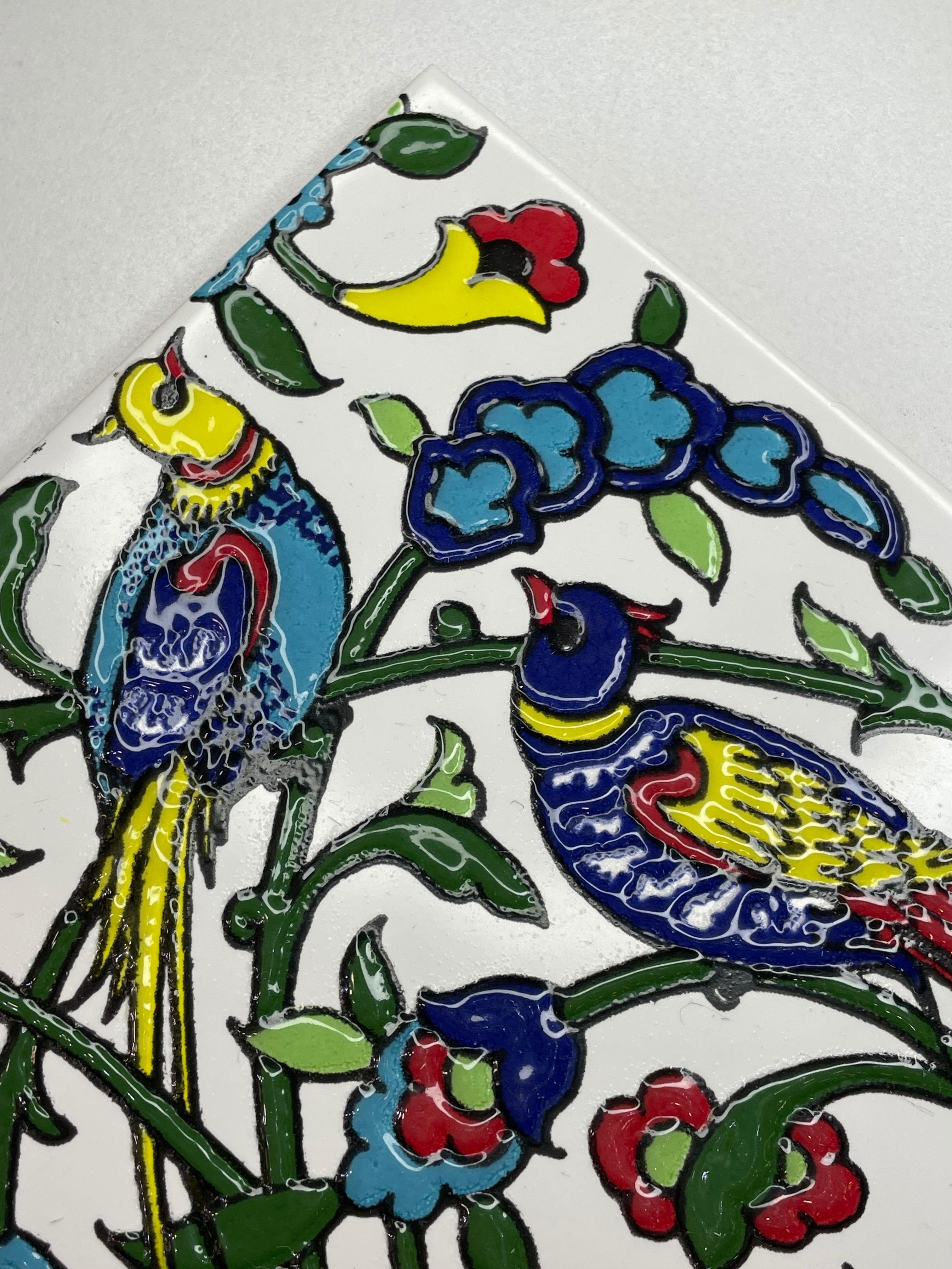 手描きペルシャタイル【20cm×20cm】 | zakurotokyo