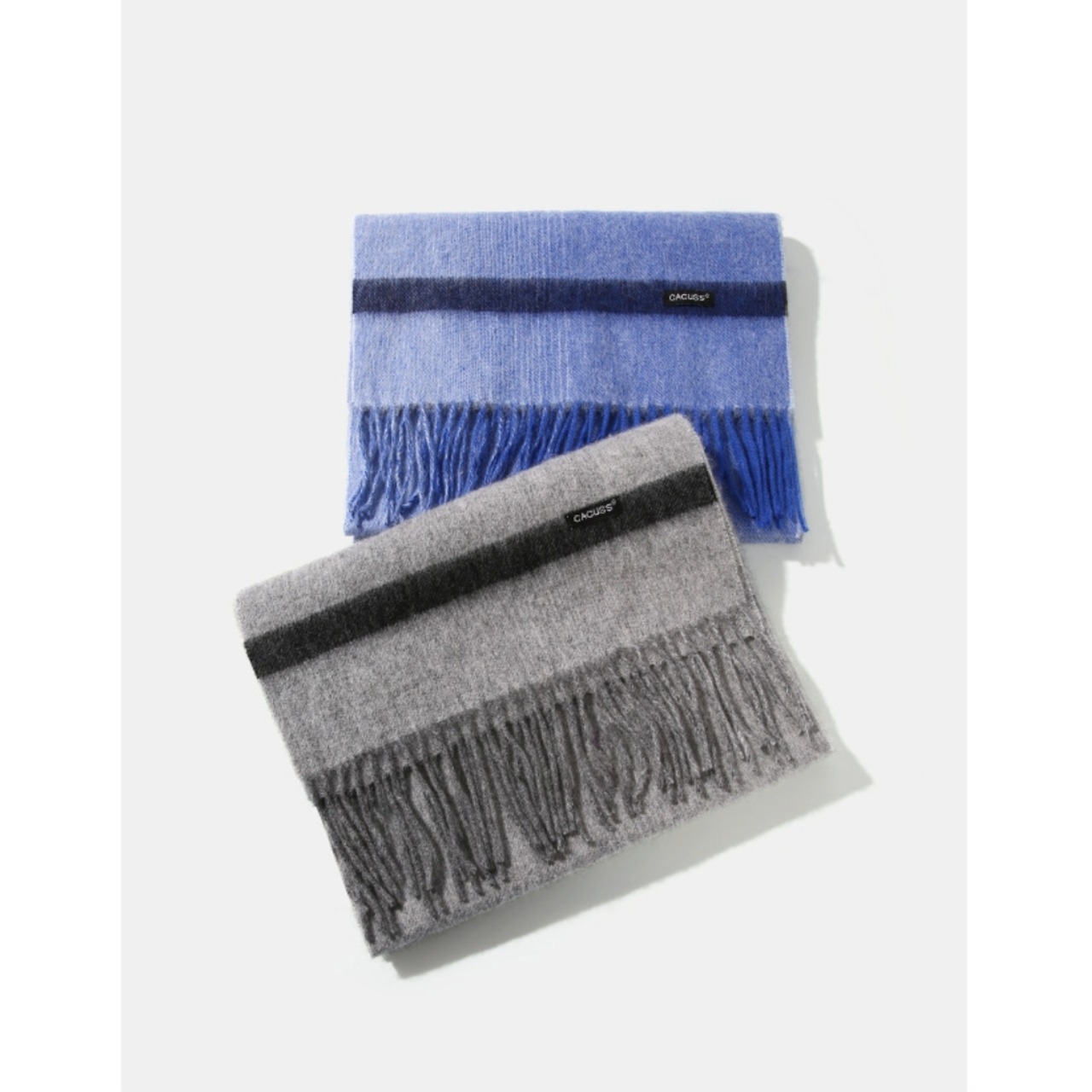 Border Fringe Scarf　TB2640・画像5