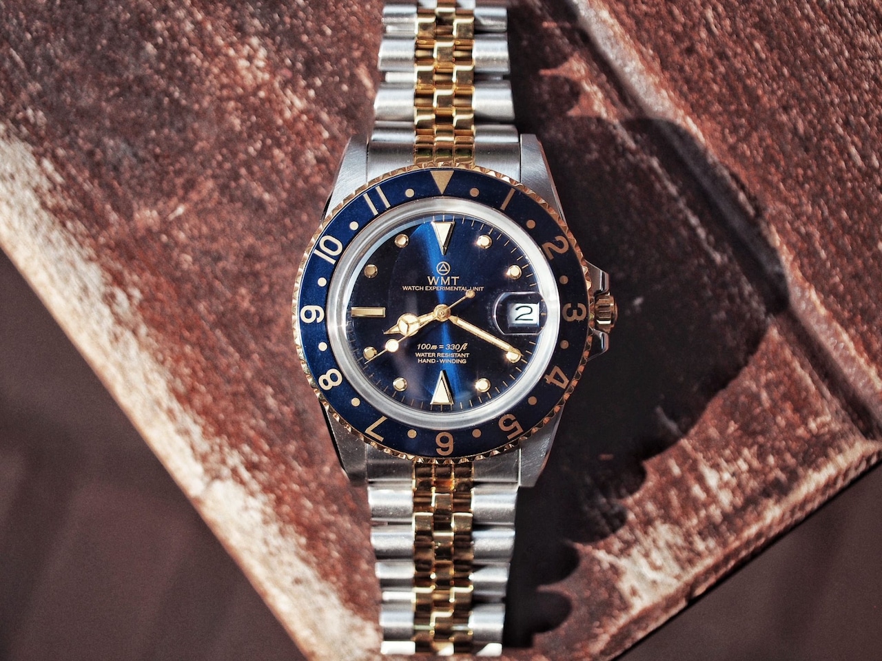 WMT Sanford 2 Tone / Blue bezel Aged Edition