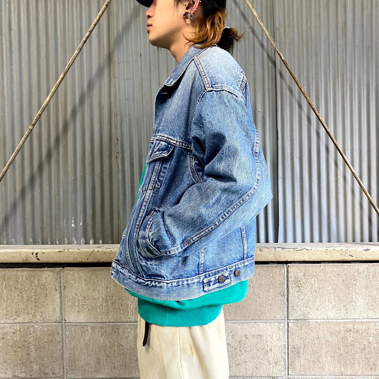 80年代 ビンテージ USA製 Levi's リーバイス 70507-0213 デニムジャケット メンズL 古着 80S ヴィンテージ  トラッカージャケット【デニムジャケット】 | cave 古着屋【公式】古着通販サイト