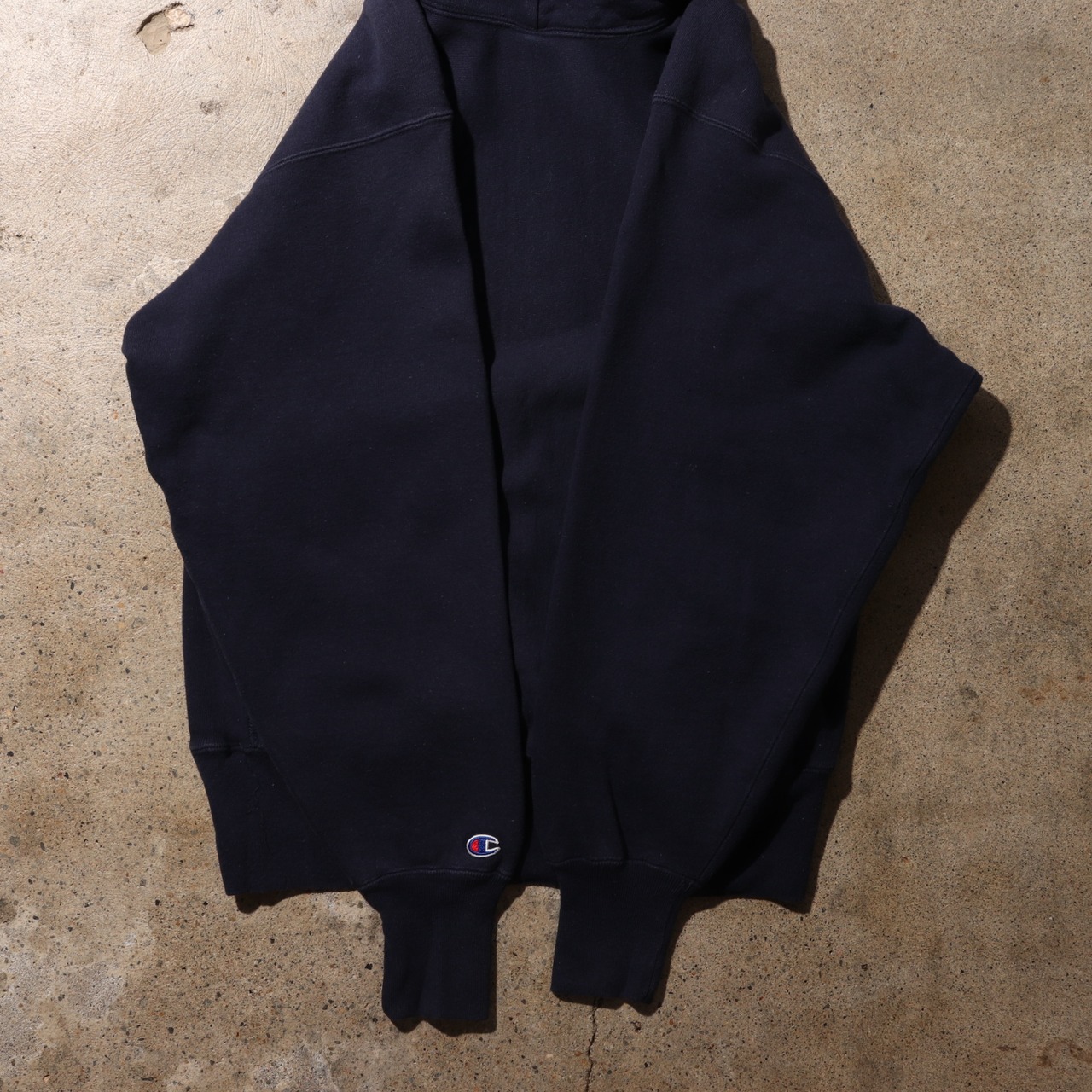 極美品 L 90s USA ネイビー リバースウィーブ チャンピオン パーカー Reverse weave champion